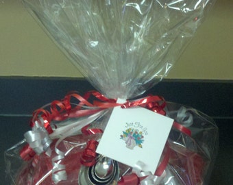 Cookie Mix, Candy, and cocoa mix all occasion gift basket