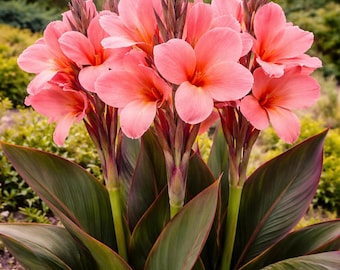 Pink City of Portland Canna Lily Bulbs | Tropical Flowers