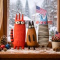 Handmade Air-Dry Clay Cat Figurines, Whimsical Sculptures, Mini Desktop Decor teacher appreciation  10\u201315 cm (4\u20136 inches)