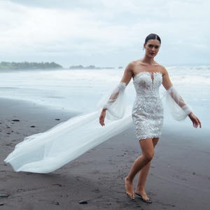 2in1 Wedding Dress With Sleeves