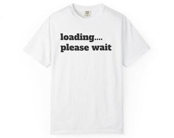 Uniseks kledingstukgeverfd T-shirt