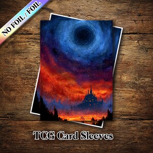 The Dark Castle of the Cosmic Void Card Sleeves,Standard/Japanese Size,Durable Protectors,tcg card sleeves,matte/Mirror card sleeves