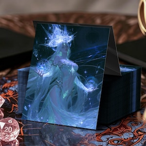 Priestess of Void Stars TCG-kortfodral, matt/spegelblank, standard/japansk storlek