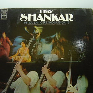 Uday Shankar - LP de dançarinos e músicos hindus - Columbia Masterworks Records 1968 - Álbum de discos LP de vinil vintage