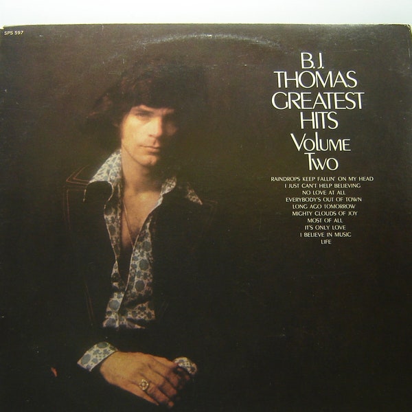 B.J. Thomas - Greatest Hits Volume II LP - Scepter Records 1971 Compilation - Vintage Vinyl LP Record Album