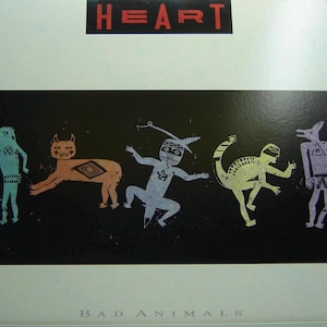 Heart - Bad Animals LP - Capitol 1987 - Vintage Vinyl LP Record Album