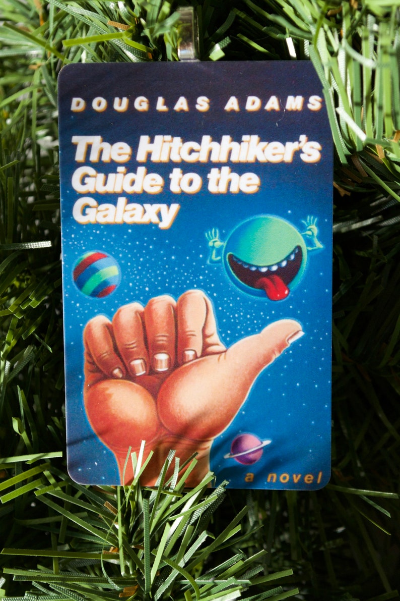 Hitchhiker's Guide to the Galaxy Douglas Adams vintage Etsy