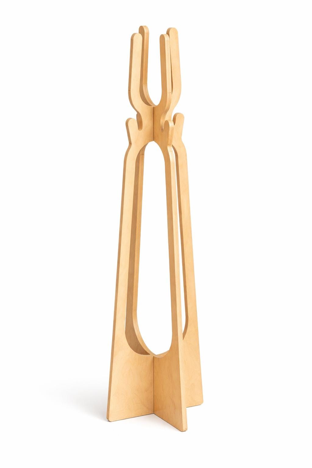Modern Wooden Coat Rack Plan | Minimalist Entryway Stand (DXF/DWG) - Etsy