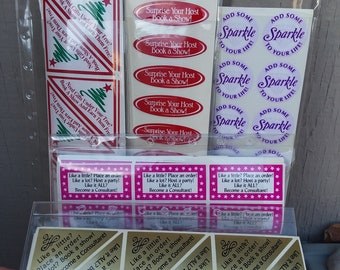 party plan jewelry companies Jewelry Home Party Plan Stickers for Direct Sales Network Marketing Catalogs Packaging Boxes Bags, Paparazzi, Stella & Dot, Park Lane