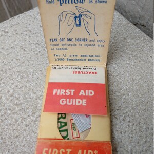 1960s 1970s Political Campaign Advertising First Aid Travel Kit, Republican Senator Edward McBroom Political Advertising Memorabilia Prop image 4
