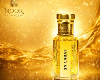 24 Carat Attar Perfume Oil – Rich Golden Woody Fragrance (Alcohol-Free)