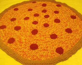 PDF Crochet PATTERN for Pizza Blanket Instant download