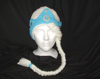 Free shipping Childs Character Hat Queen Elsa hat wig Inspired by Frozen