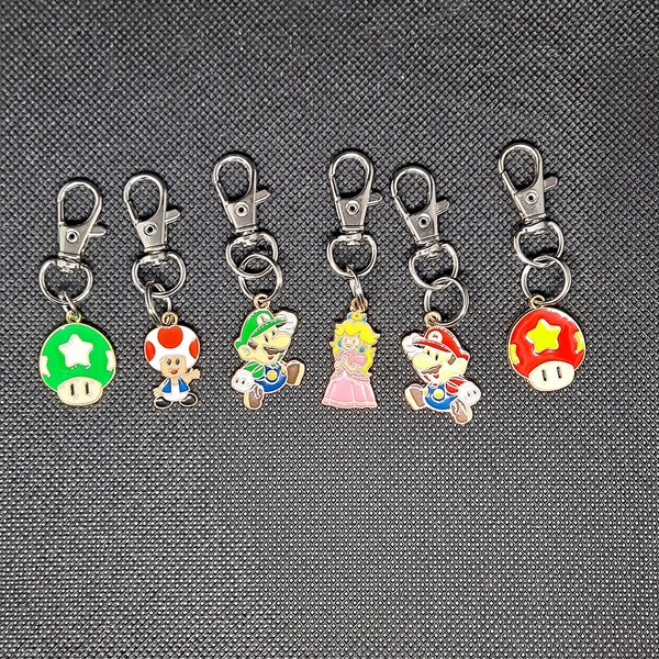 Back to School backpack zipper charm set of 6 free shipping