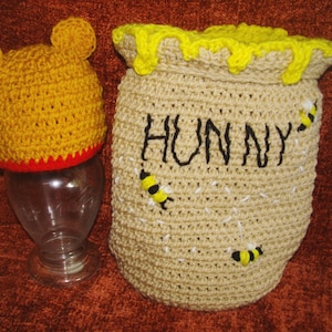 Crochet Pattern for Hunny pot and bear hat