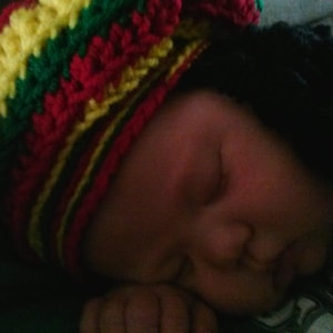 Infant Marley beanie rasta dreads