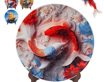 3D Assiettes puzzle, 165 pièces assiettes puzzle créatives pour adultes, Kit de bricolage pour adultes, Cadeaux uniques de pendaison de crémaillère pour femme
