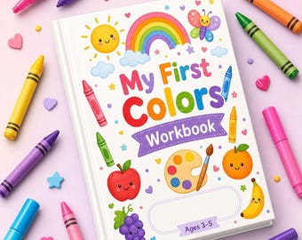 Cuaderno de actividades sobre colores / Juego de correspondencias, trazado y motricidad fina para preescolares (3-5 años) (PDF)