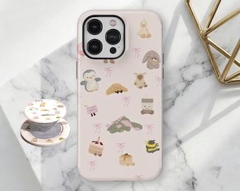 Cute Jellycat Inspired Phone Case,Whimsical Fall Phone Case, iPhone 18 17 16 15 14 13 12 11 Pro Max, Samsung Galaxy S26 S25 S24 S23 Ultra