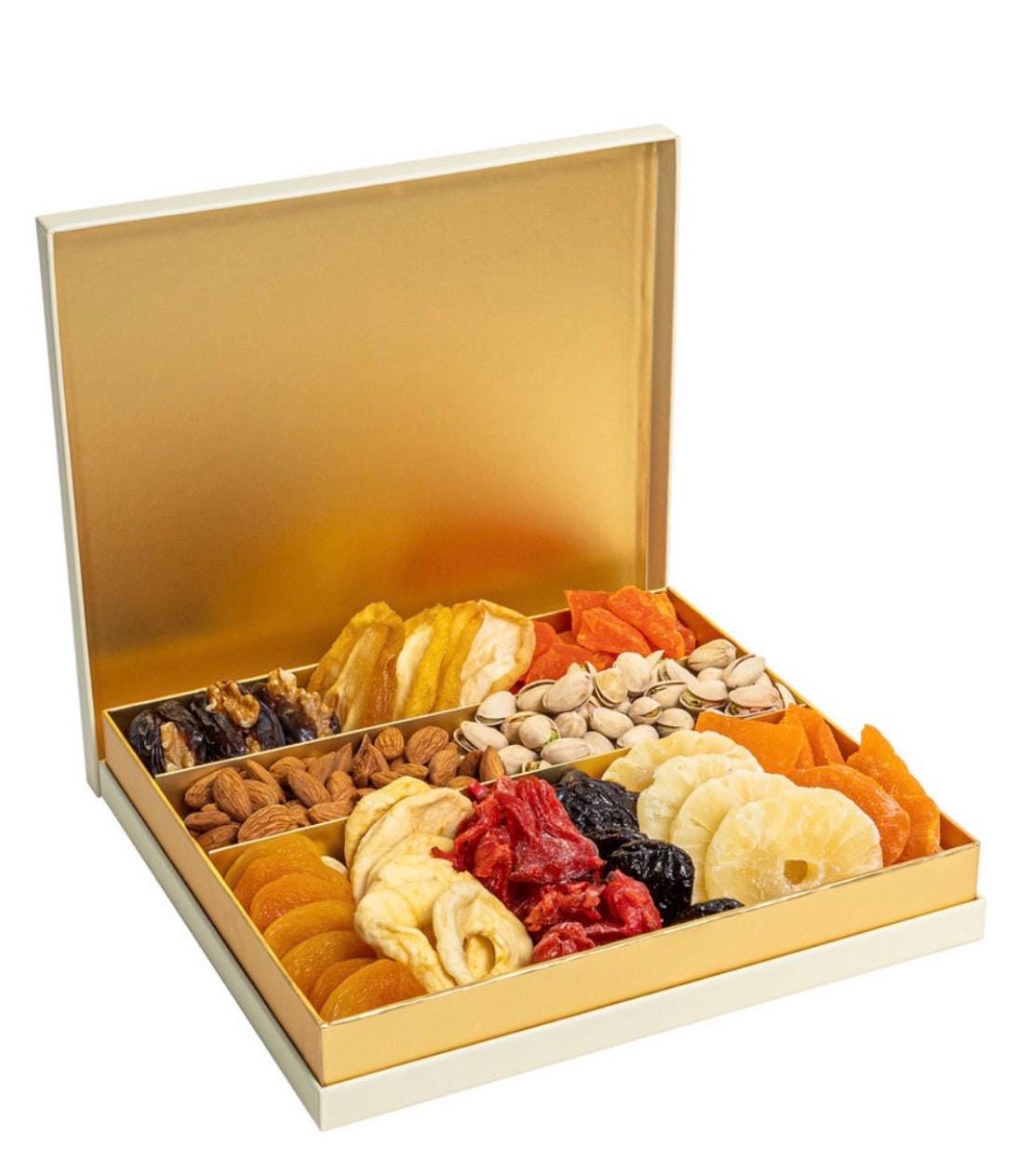 Gourmet Dried Fruit and Nut Assortment Box Healthy Snacks