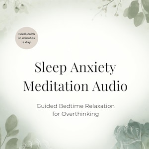 Sleep Anxiety Meditation Audio | Guided Bedtime Relaxation for Overthinking