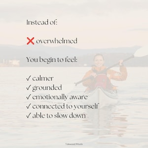 Guided nervous system journal designed to help support stress, emotional overwhelm, and overthinking with daily mindfulness, grounding practices, journaling prompts, and calming routines.