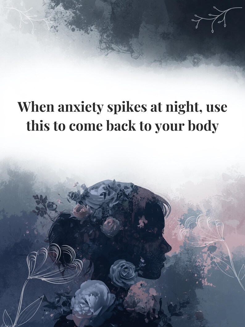 Practical coping skills sheet for calmer nights and fewer spirals.
