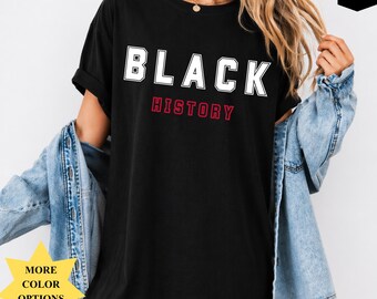 Black History Shirt, African American Pride Tee, Cultural Heritage T-Shirt, Minimal Statement Shirt, Bella Canvas 3001 Unisex