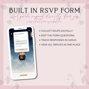 A Little Boo Is Almost Due Baby Shower Website Invitation With RSVP | Animated Fall Invite | Editable Canva Template | Music Included