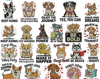 Sarcastic Dogs Embroidery Design, Funny Dog Quotes, Pet Embroidery File, Cute Dog Stitch, Cute Puppy Stitch, Instant Download, Machine File