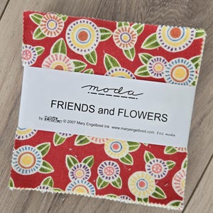 Moda Friends and Flowers by Mary Engelbreit OOP charm pack and jelly roll