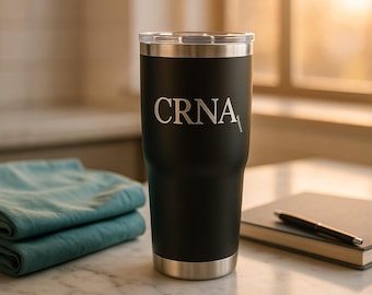 CRNA Tumbler, Minimal Nurse Anesthetist Gift, Personalized CRNA Tumbler | Bulk Available