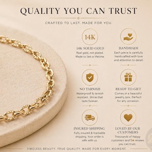 14k Solid Gold Bracelet: 4mm Diamond Cut Cable Chain Wrist Jewelry