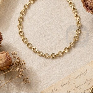 14k Solid Gold Bracelet: 4mm Diamond Cut Cable Chain Wrist Jewelry