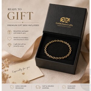 14k Solid Gold Bracelet: 4mm Diamond Cut Cable Chain Wrist Jewelry