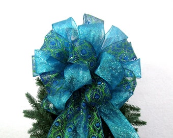 christmas tree topper bow christmas tree bow peacock bow christmas bow blue and green bow tree topper bow - Peacock Christmas Tree Topper christmas tree topper bow christmas tree bow peacock bow christmas bow blue and green bow tree topper bow - Peacock Christmas Tree Topper