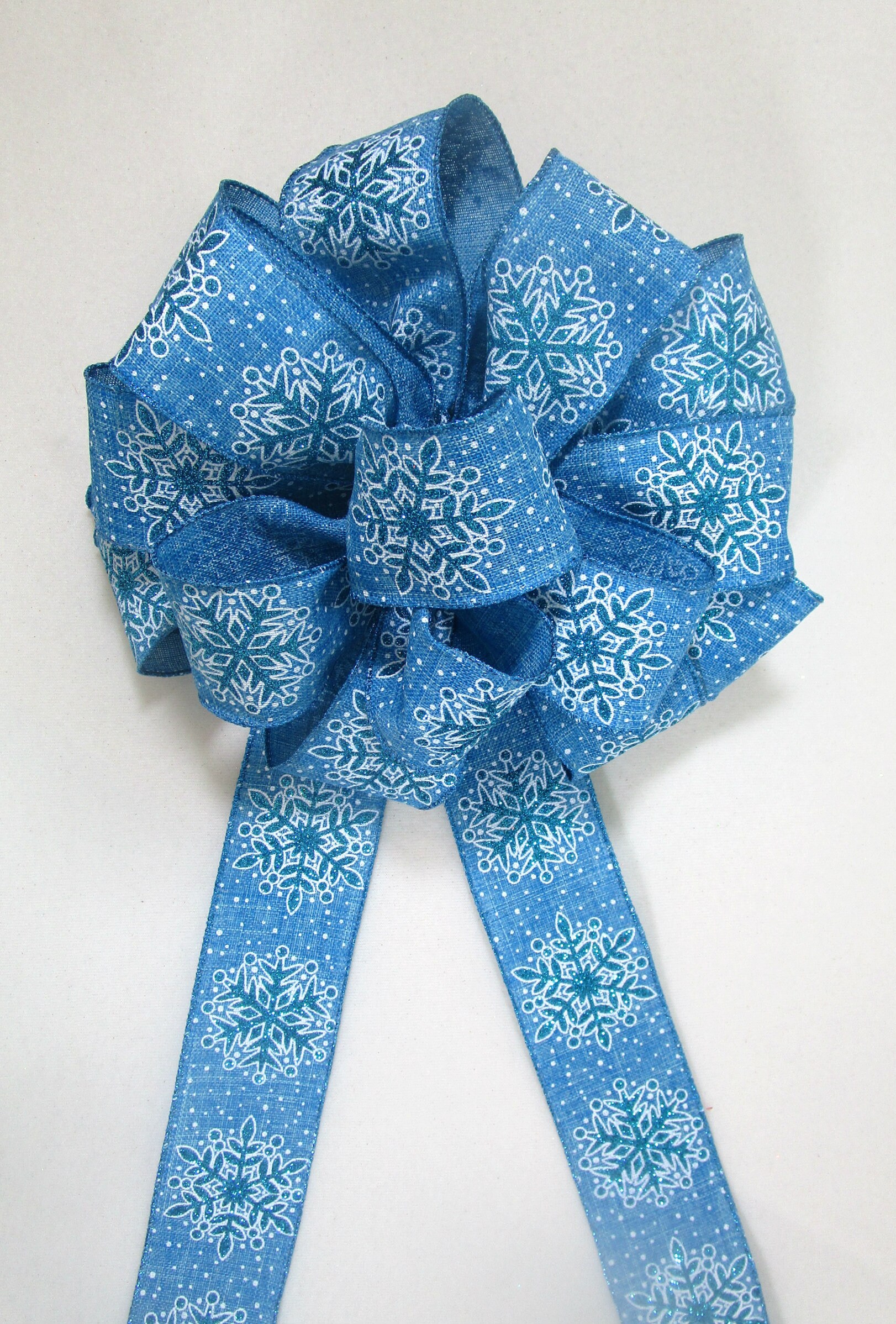 Turquoise Bow / Blue Bow / Wreath Bow / Christmas Bow / Etsy UK