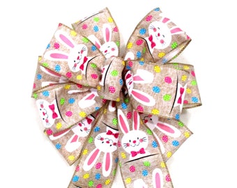 Easter Bow / Yellow Bow / Purple Bow / Beige Bow / Easter Bunny