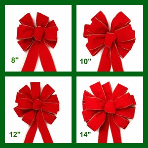 Red Velvet - 4 Loop Bow - Commercial Holiday Decorations & Seasonal Banners