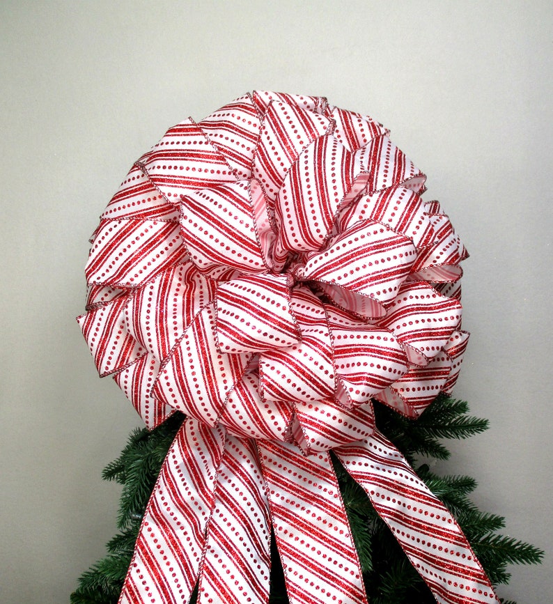 Extra Large Christmas Bow / Tree Topper Bow / Red Bow / Red & Etsy