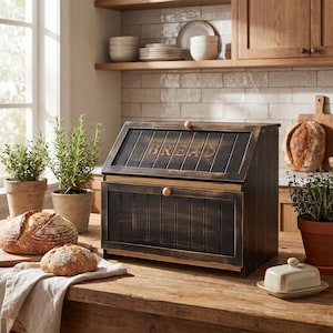 Vintage Breadbox - Etsy