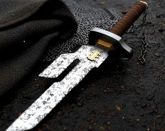 Lanza Invertida del Cielo Toji Fushiguro de Jujutsu Kaisen: Réplica de espada de acero al carbono metálico: perfecta para cosplay de anime, regalos y colecciones.
