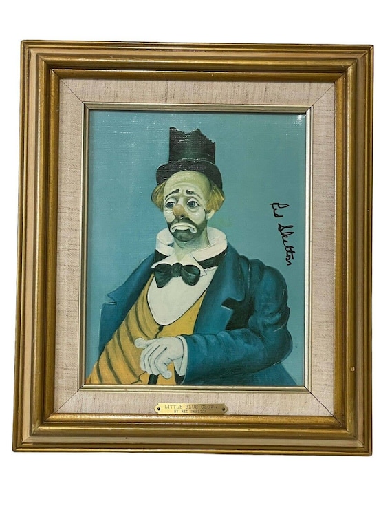 Red Skelton Signed Limited Edition Little Blue Clown 694 / 5000 8