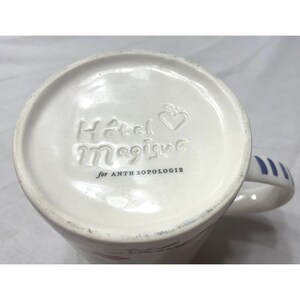 Anthropology anthropologie Hotel Magique Love Melange Coffee Mug Flowers 16 oz image 5