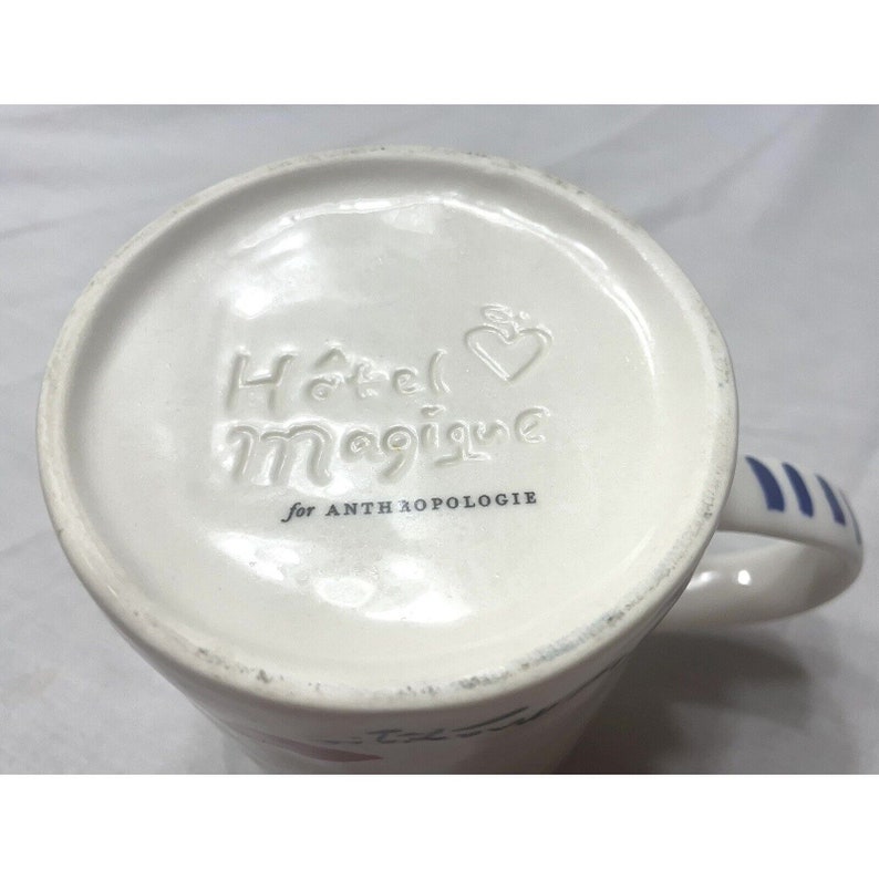 Anthropology anthropologie Hotel Magique Love Melange Coffee Mug Flowers 16 oz image 5