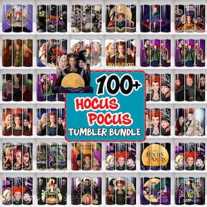 Hocus Pocus Tumbler Wrap-paket: 20oz häx-tumblerdesigner (digital nedladdning)