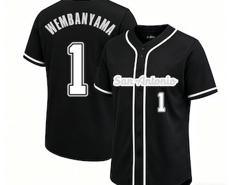 Designed Victor Wembanyama San Antonio Embroidery Name&Number Baseball Game Day Gift Jerseys