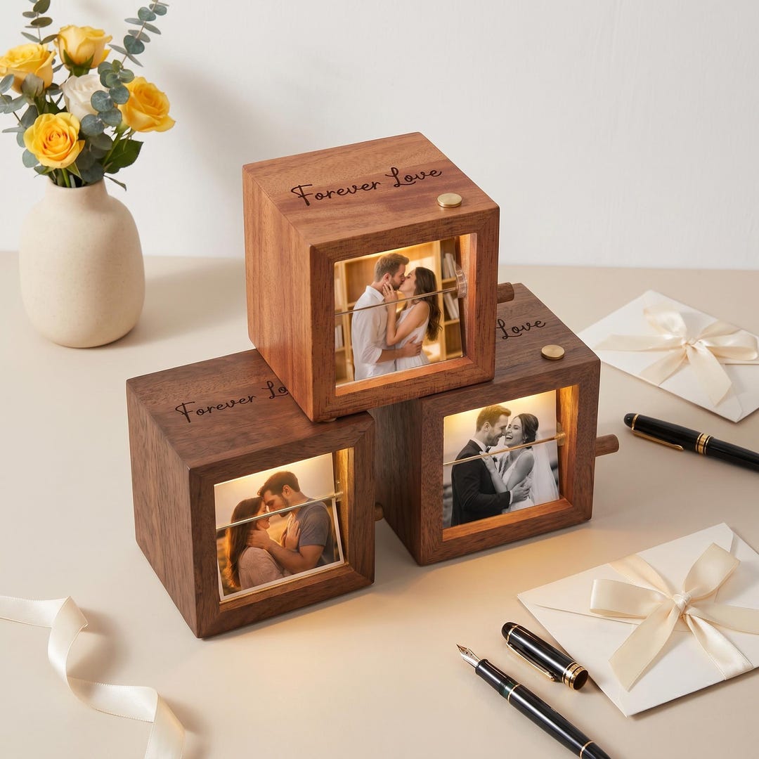 Photobox Books Personalized Photo Flipbook Animation Box,custom Wooden Photo Book With ...