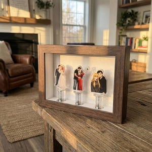 Personalized 3D Photo Frame, Custom Bobblehead Decor, Photo Gifts for Valentine & Wedding
