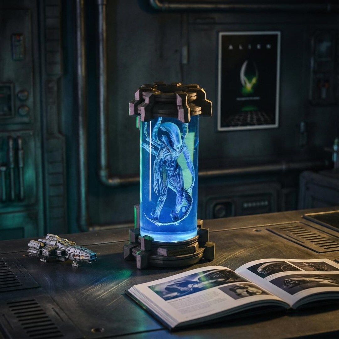 Alien Xenom.orph Resin Lamp for Sci Fi Fans, Horror Movie Night Light ...